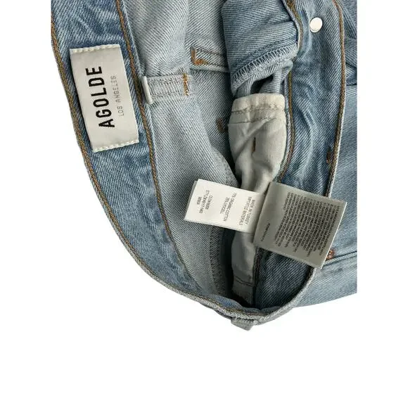Agolde Relaxed Blue Minka Cargo Denim Jeans Size 25 - Picture 4 of 4